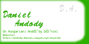 daniel andody business card